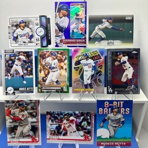 Mookie Betts Lot of 10 w/ 3 new 2026 Topps cards (2 inserts)